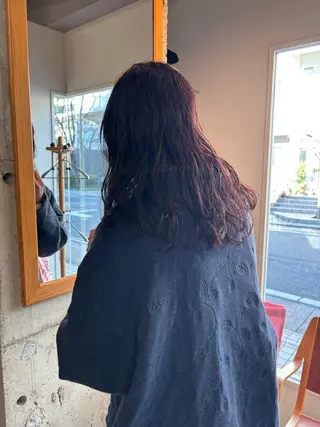 セミロング カラー 永田 愛莉のヘアスタイル