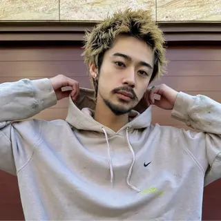 ショート カラー メンズ スパイキーショート/ メンズヘア/hugeのヘアスタイル