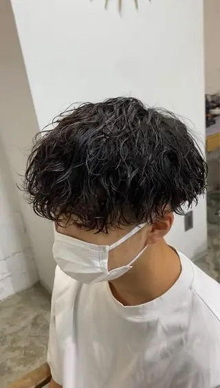 パーマ メンズ シャドウパーマ/ 波巻パーマYu-Kiのヘアスタイル