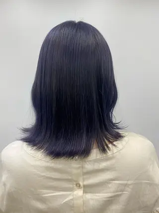 ミディアム カラー stylist トモヤのヘアスタイル
