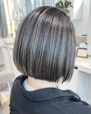 ミディアム カラー ＡＳＨ大宮/ブリーチ 髪質改善/カラーのヘアスタイル