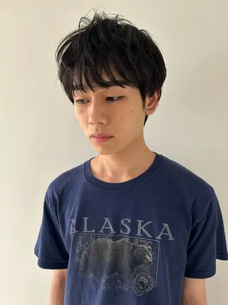 ショート ケアパーマ/ケアブリ ーチdaisukeのヘアスタイル