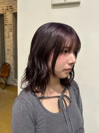 ミディアム カラー 脇田 光理のヘアスタイル