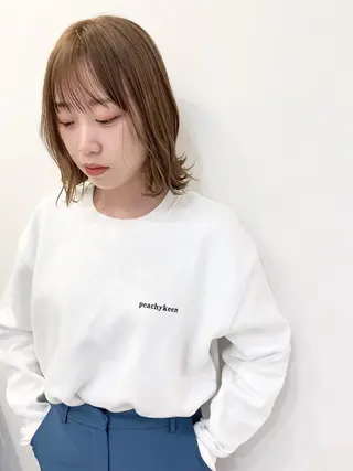 ショート カラー シールエクステ×美髪 改善/ヨシモトカンジのヘアスタイル