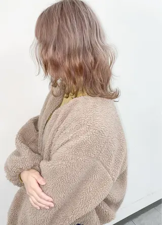 ミディアム 顔まわり／髪質改 善／白髪ぼかし／中山のヘアスタイル