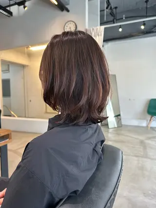 ミディアム note キシモト ハルカのヘアスタイル