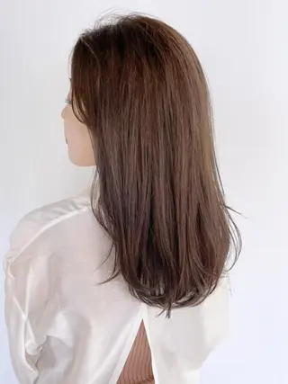 セミロング カラー パーマ ヘアアレンジ ITbyALBUM 八王子店のヘアスタイル