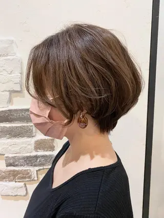 ショート ショート 縮毛矯正 レイヤー🌿FUKUのヘアスタイル