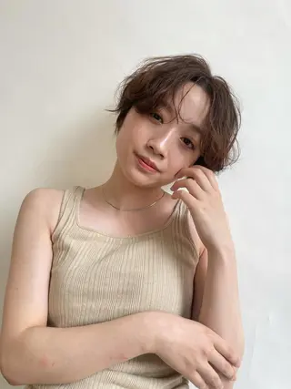 ショート パーマ パーマ美容師🌈中村 絢美のヘアスタイル