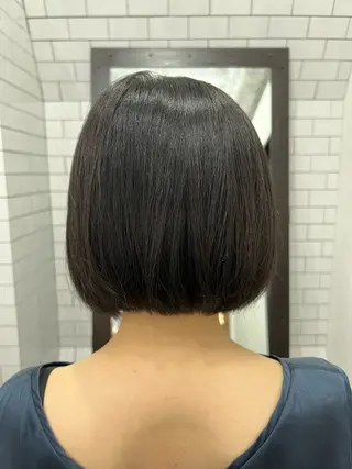 ショート 紙屋町ショート /ボブ　パーマ河内蓮のヘアスタイル