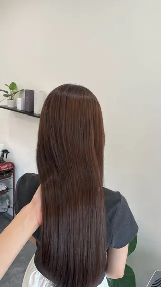 ロング カラー ヘアアレンジ 郡山/透明感カラー /馬場アンドレアのヘアスタイル