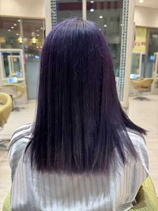 セミロング カラー 松尾 怜奈のヘアスタイル
