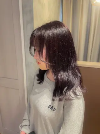 セミロング カラー 阪倉 美玲のヘアスタイル