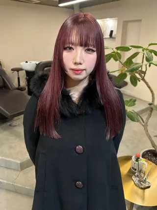 ロング カラー ハイトーン×似合わせ 🌱中川慎之介のヘアスタイル