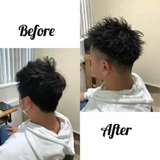 ショート 関西センターパート メンズモデル募集のヘアスタイル