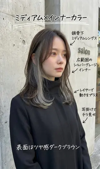 ミディアム 口コミ150件超え 💬☘️笹岡航太のヘアスタイル