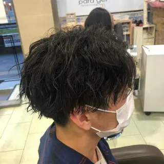 ショート パーマ メンズ メンズ特化 古賀陸斗のヘアスタイル