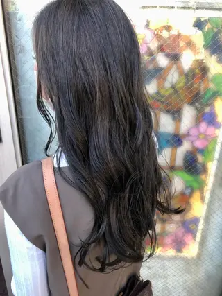 ロング カラー 鷺沼駅徒歩1分 キシタクのヘアスタイル