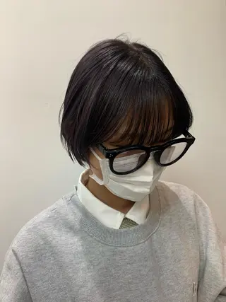 ショート カラー 🤍垢抜け♡透明感 カラーmoeka🤍のヘアスタイル