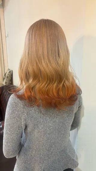 ミディアム YUKI 🌕 «ダブルカラー»のヘアスタイル