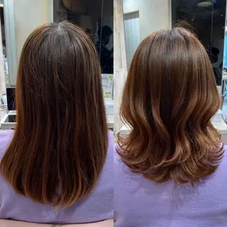ミディアム 顔まわりカット🌟 くびれヘア/寺門遥輝のヘアスタイル