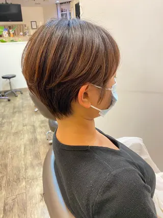 ショート 長嶋 花梨のヘアスタイル