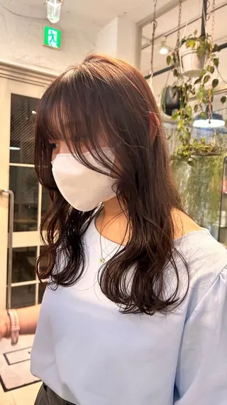 カラー じゅわっと暖色カラー 🍊Moemiのヘアスタイル