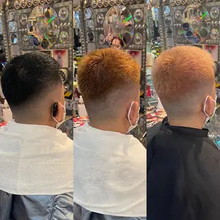 ショート カラー ヘアアレンジ メンズ 🌈派手髪エクステ ブレイズ🌈ひろとのヘアスタイル