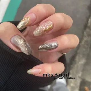 ネイル mks＊nail //  枚方長尾のネイルデザイン
