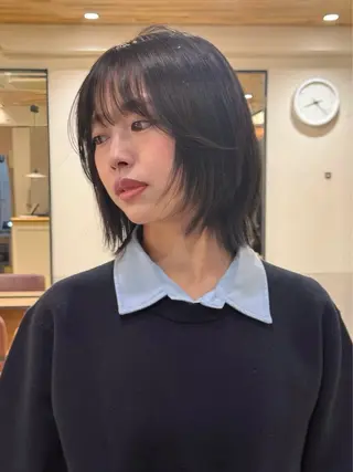 ショート カラー ワンカールで盛れる レイヤー🎀Macoのヘアスタイル