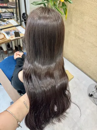 ロング カラー ブリーチなしwカラー /艶カラー/oukaのヘアスタイル