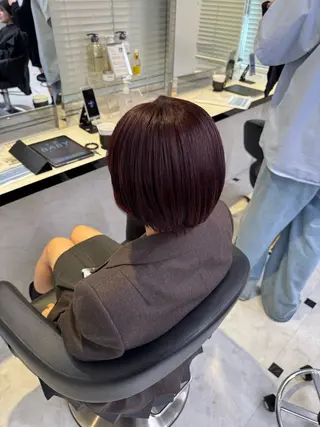 ショート カラー ヘアアレンジ 🥀レイヤー×ハイト ーントレンドヘア🥀のヘアスタイル