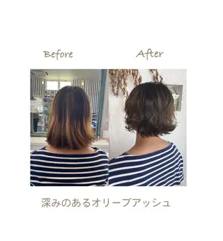 ショート カラー 豊橋美容院 ソンリエのヘアスタイル