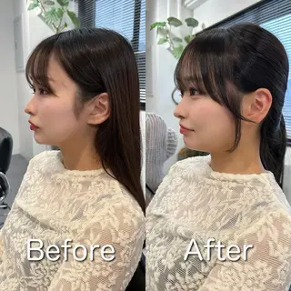 ミディアム カラー ❤️ショートカット ・顔周りカット❤️のヘアスタイル