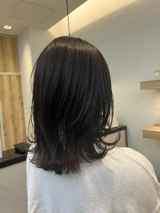 ミディアム コテ巻き風パーマ🫧 麻尋のヘアスタイル