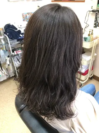 ロング パーマ 石塚 浩のヘアスタイル