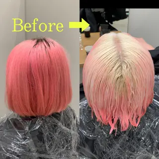 ショート カラー れい🫧 ハイトーン特化のヘアスタイル