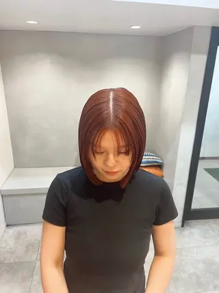 ミディアム 🌈モテ色 村上のぶきのヘアスタイル