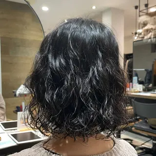 ミディアム パーマ 瀬尾 香乃子のヘアスタイル