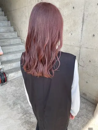 セミロング カラー 日高 香織のヘアスタイル