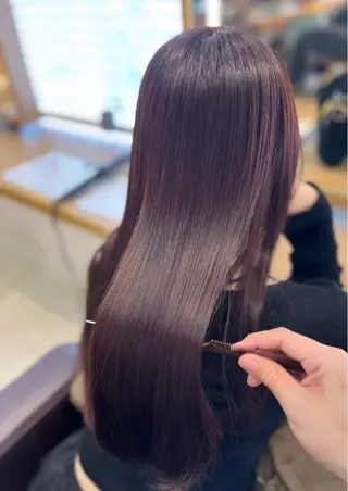 セミロング カラー 透明感カラー/ 髪質改善/レイヤーのヘアスタイル