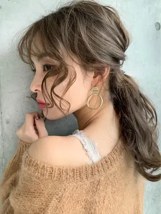 セミロング カラー パーマ ヘアアレンジ メンズ キッズ ネイル マツエク・マツパ 🫧渋谷美容師 たくみ🫧のヘアスタイル