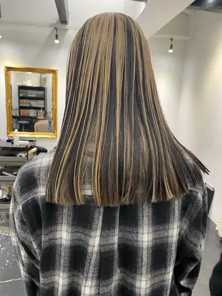 ロング カラー tonari 梅田、中崎町のヘアスタイル