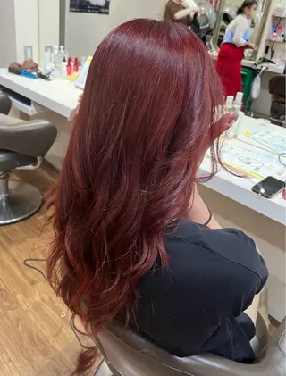 ロング 朝が楽になる艶髪縮毛 ✨中稲明梨のヘアスタイル