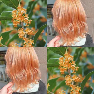 ショート カラー ヘアアレンジ チャンモリパーマ/韓 国/Minami🦋のヘアスタイル