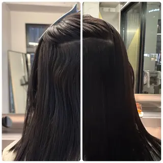 セミロング パーマ 北村 岳久翔のヘアスタイル