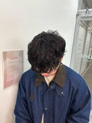 パーマ メンズ メンズスタイリスト✨ 助川龍哉のヘアスタイル