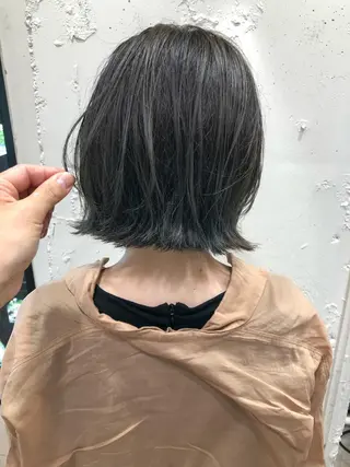 ショート 結べるレイヤーボブ くびれLady表参道のヘアスタイル