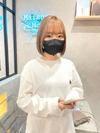 ミディアム カラー 一ノ瀬 暁のヘアスタイル