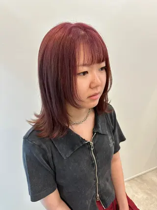 ミディアム カラー レイヤー/ナチュラル 💐nao.のヘアスタイル